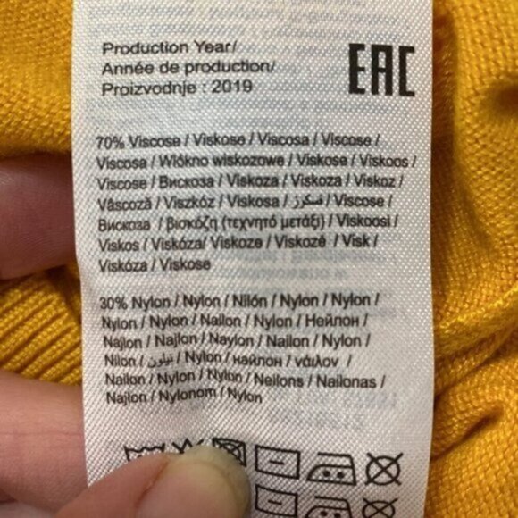 Noisy May Mustard Yellow Long Sleeve Sweater - Picture 12 of 13